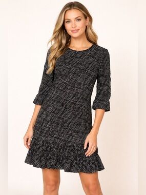 Metaphor Swing Dress Ruffle Bottom